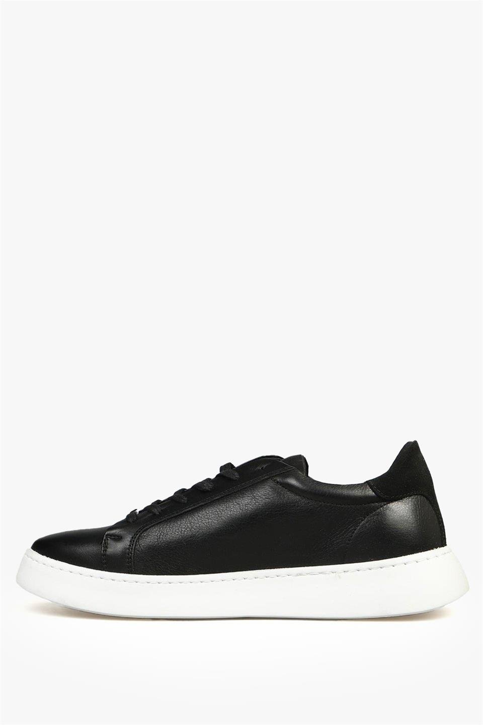 Real Leather Black Men's Shoes