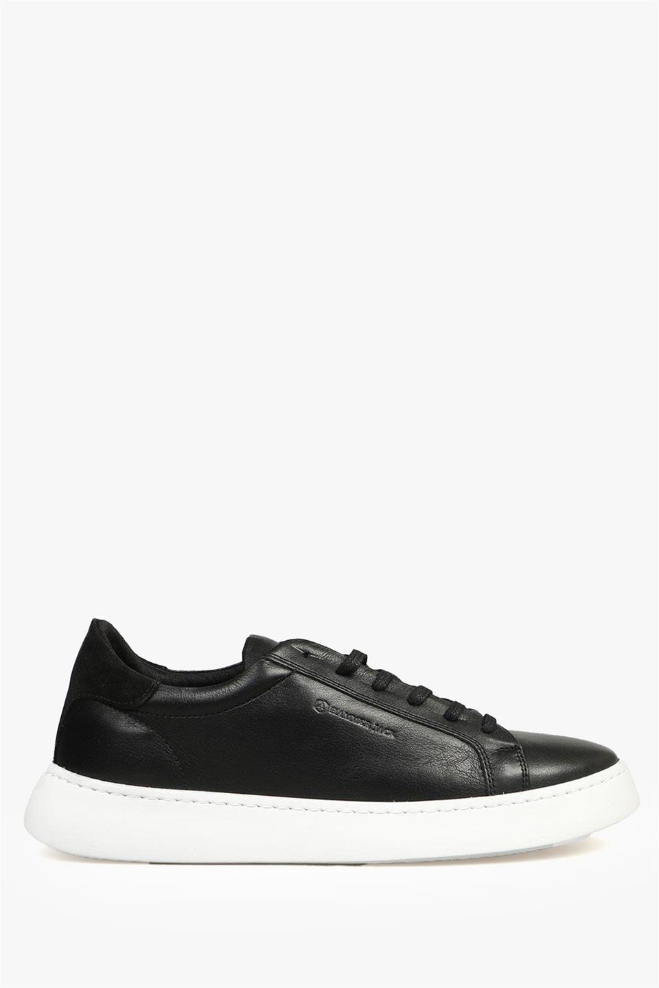 Real Leather Black Men's Shoes