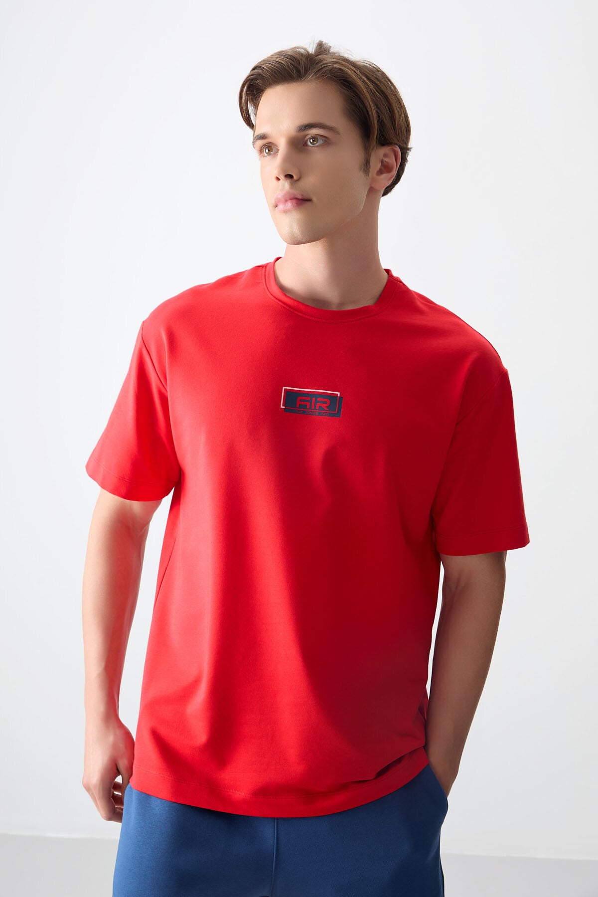 Fiesta Cotton Thick Soft Textured Oversize Fit Printed Men's T-Shirt - 88376