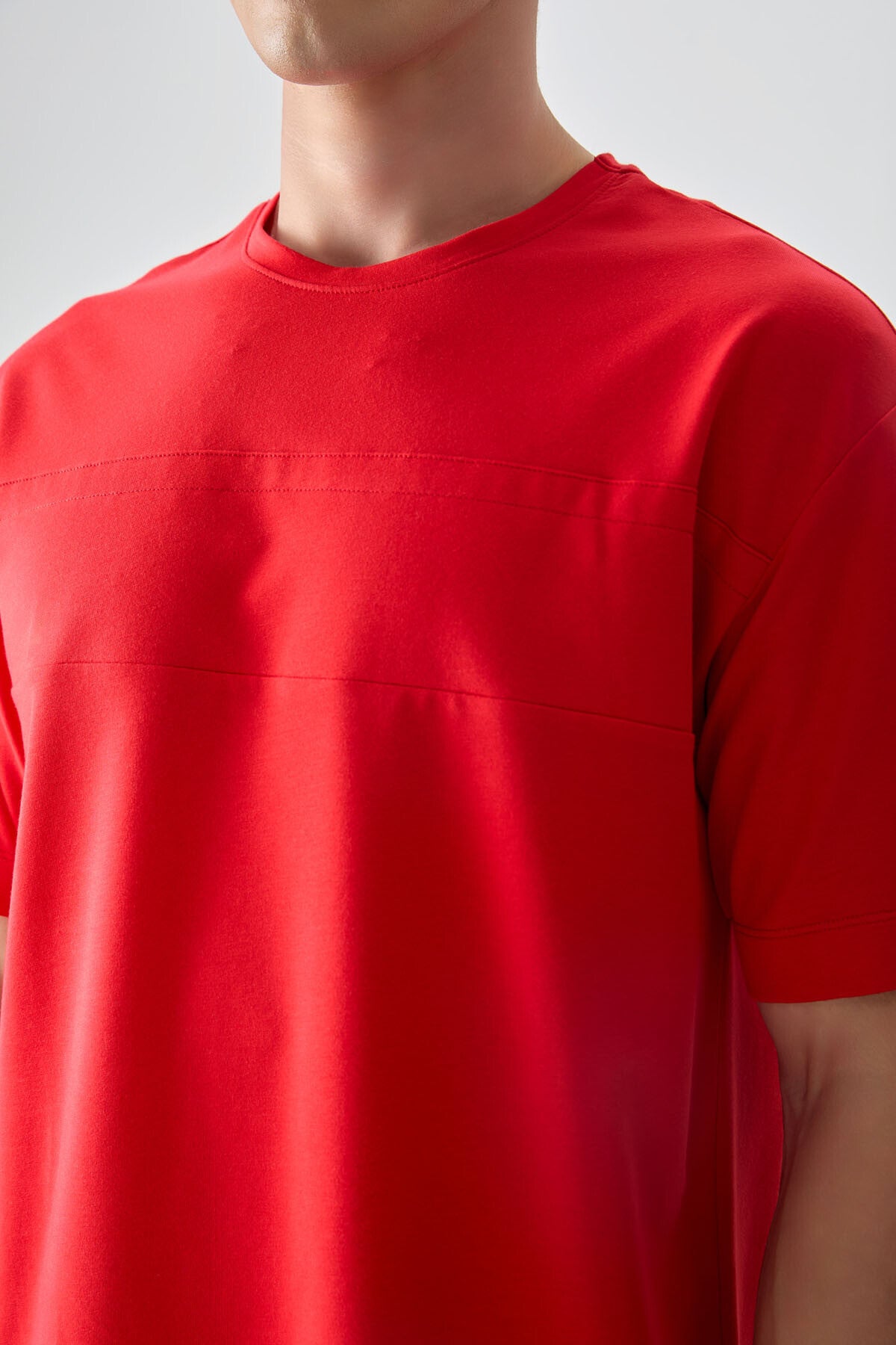 Fiesta Cotton Thick Soft Textured Oversize Fit Basic Men's T-Shirt - 88378