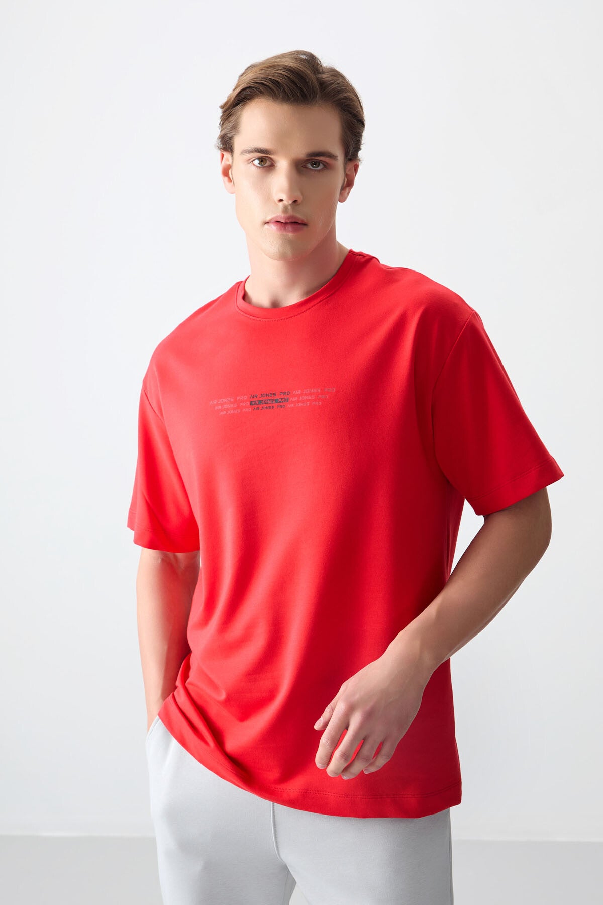 Fiesta Cotton Thick Soft Textured Oversize Fit Printed Men's T-Shirt - 88374