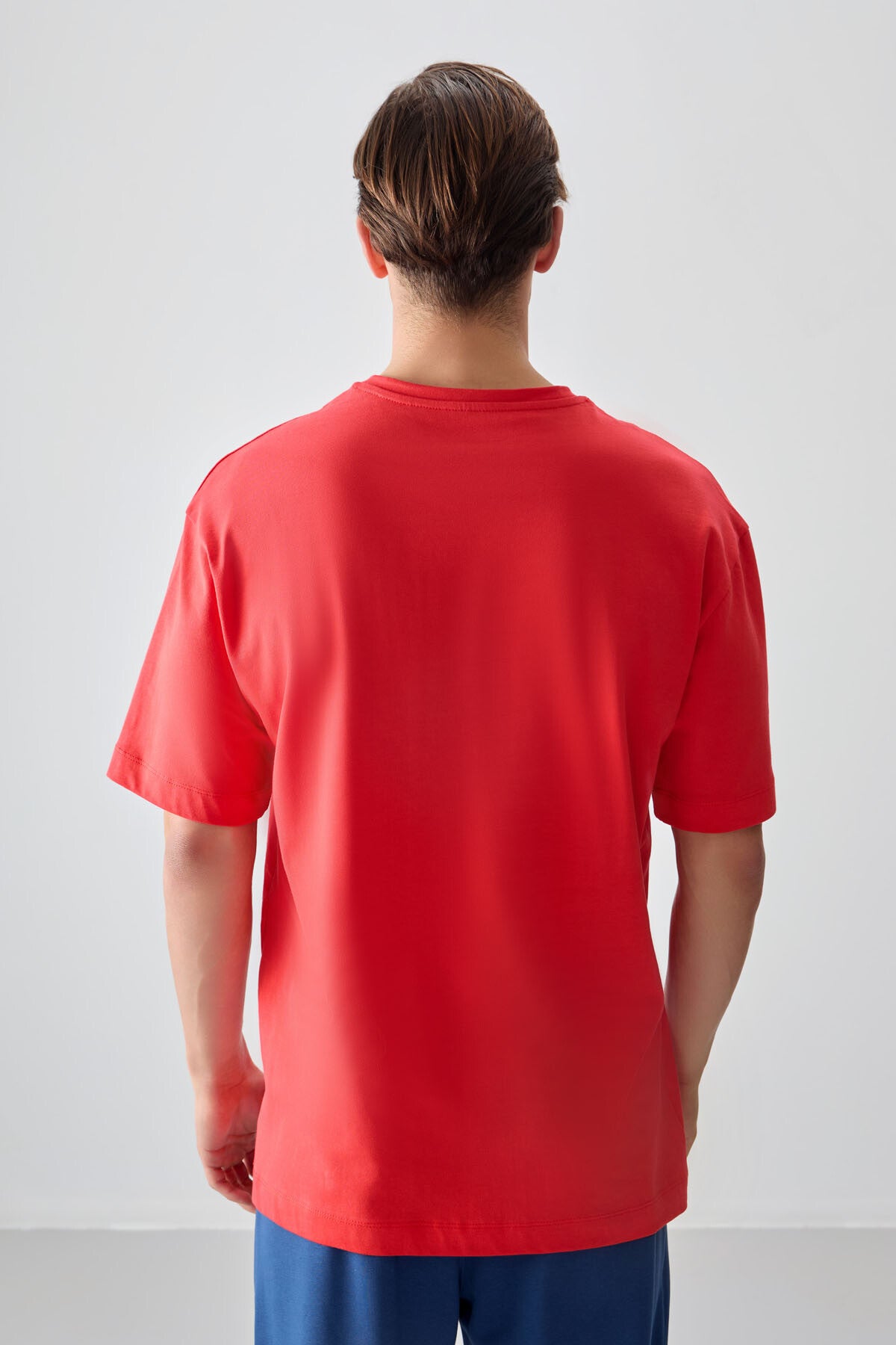 Fiesta 100% Cotton Thick Soft Textured Oversize Fit Printed Men's T-Shirt - 88358
