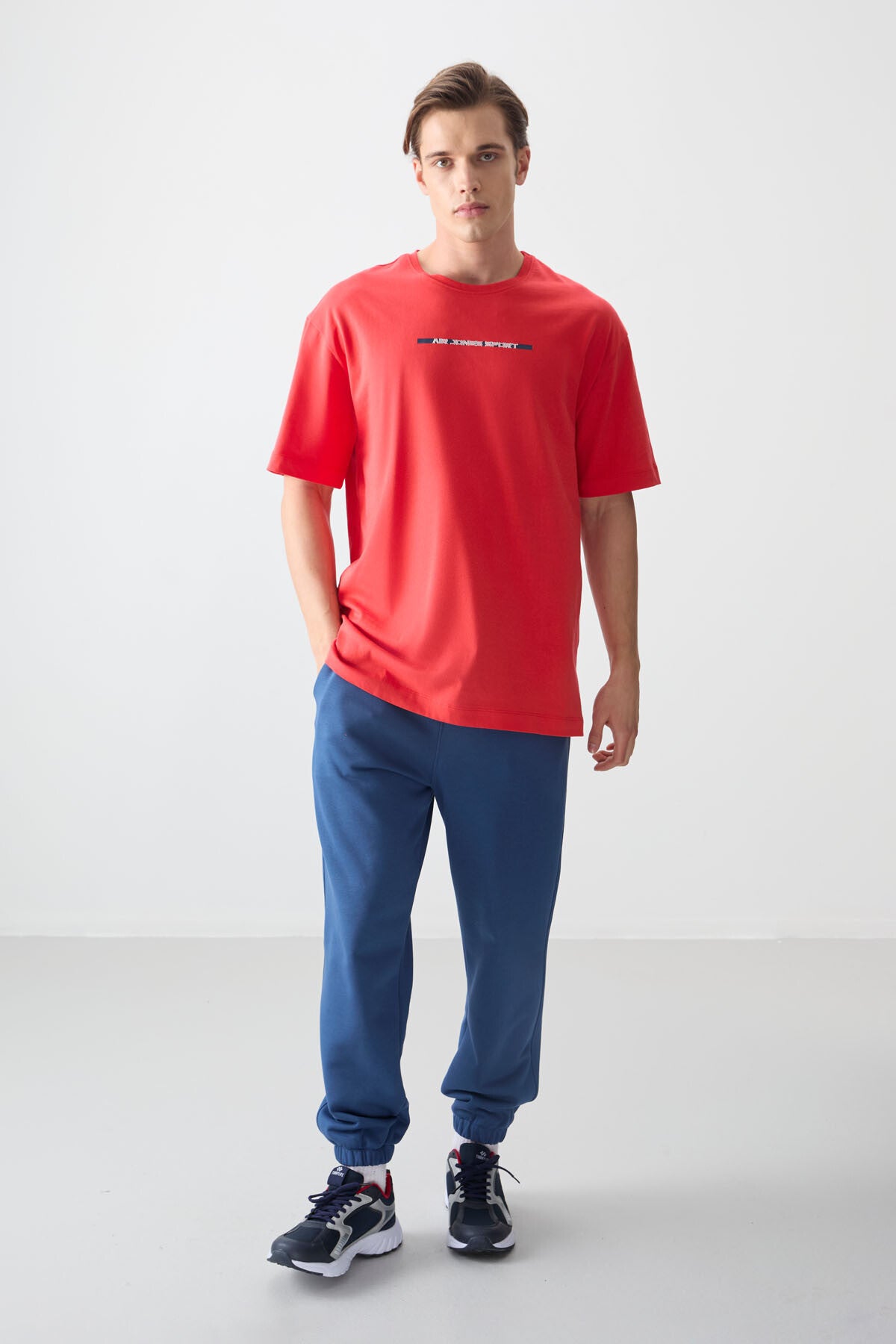 Fiesta 100% Cotton Thick Soft Textured Oversize Fit Printed Men's T-Shirt - 88358