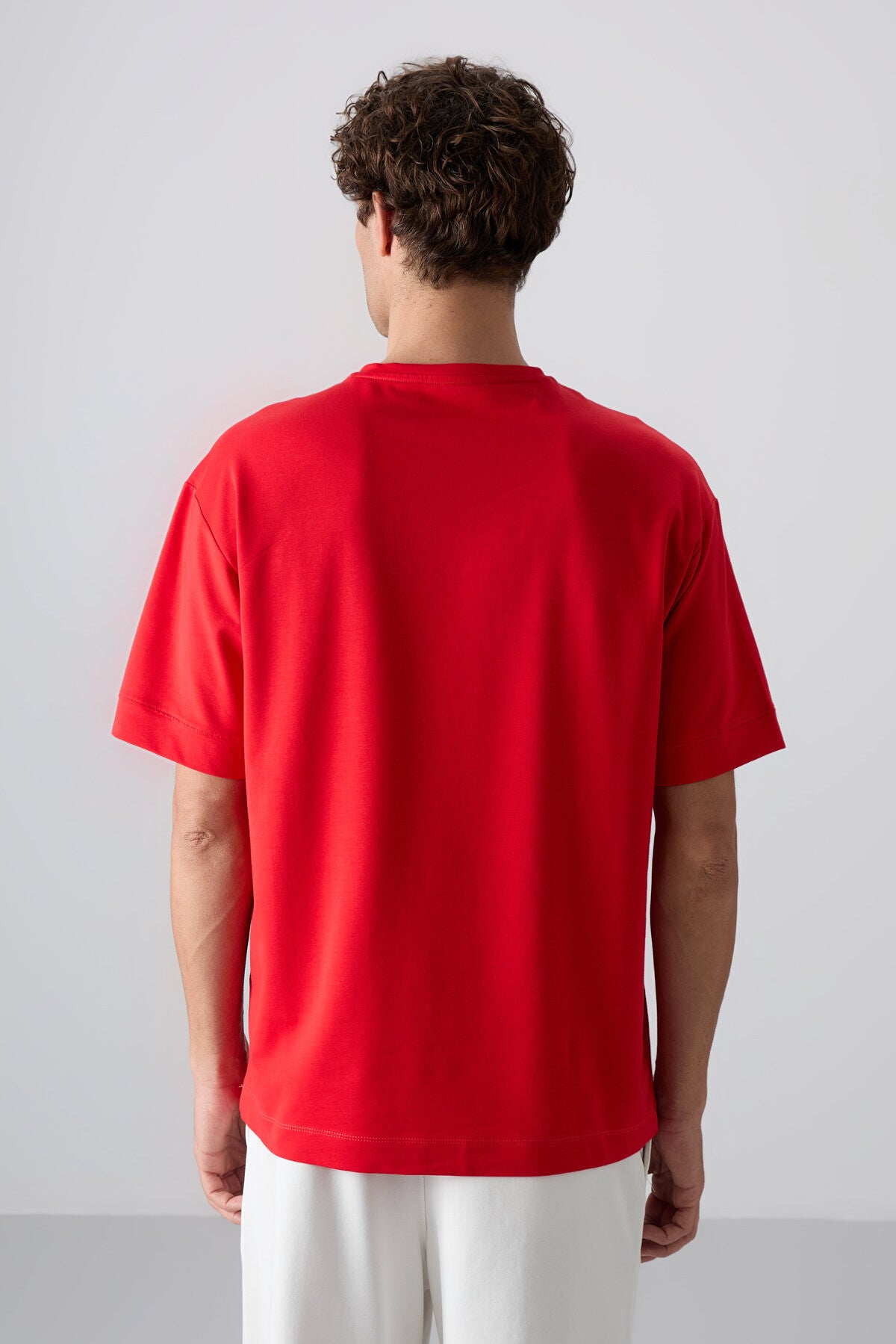 Fiesta Cotton Thick Soft Textured Oversize Fit Basic Men's T-Shirt - 88349