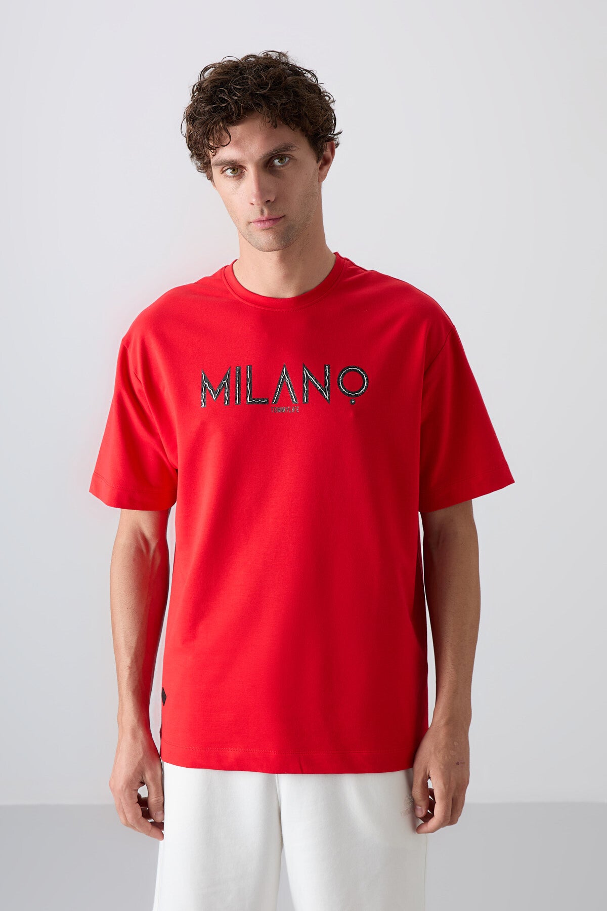 Fiesta Cotton Thick Soft Textured Oversize Fit Printed Men's T-Shirt - 88345