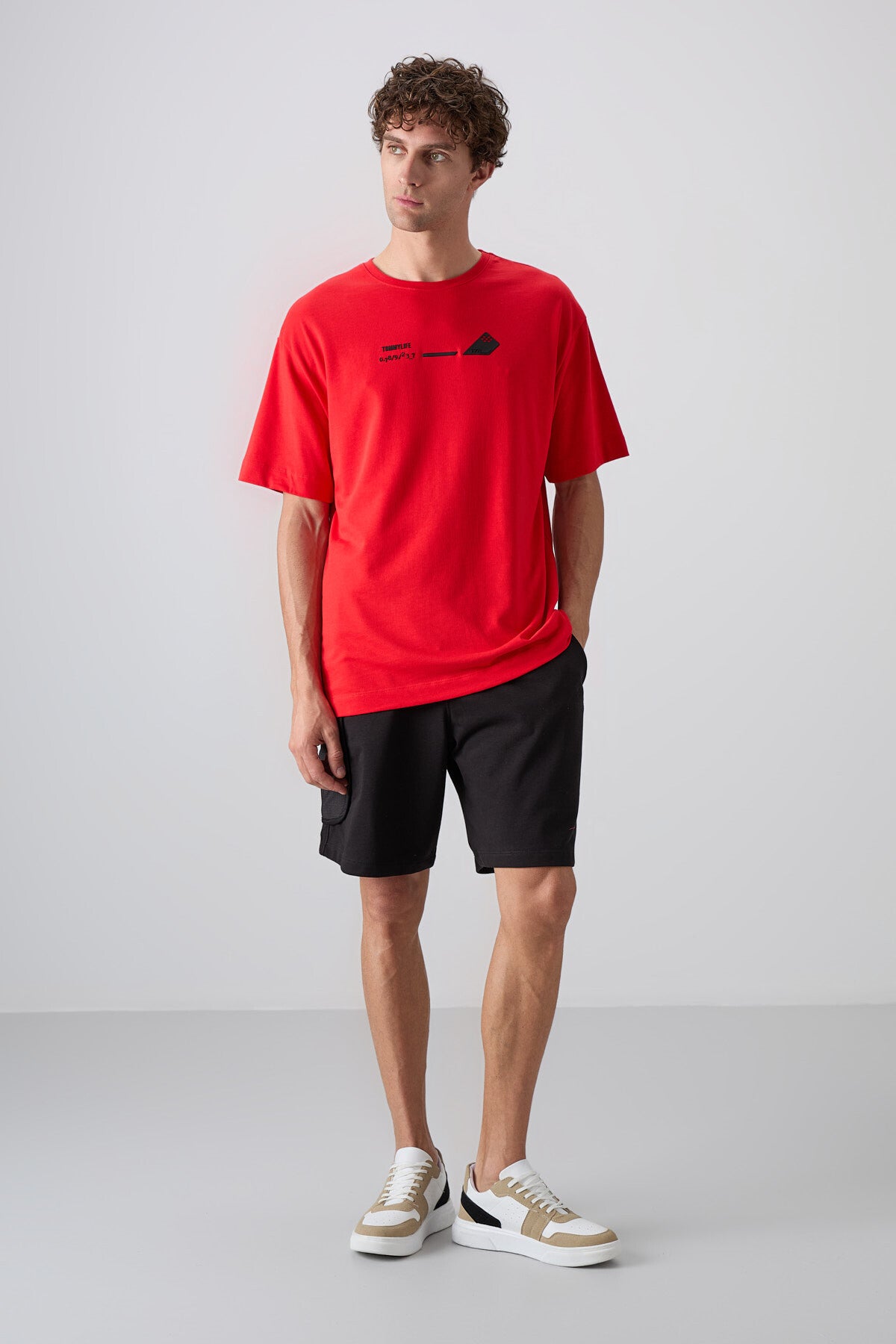 Fiesta Cotton Thick Soft Textured Oversize Fit Printed Men's T-Shirt - 88330