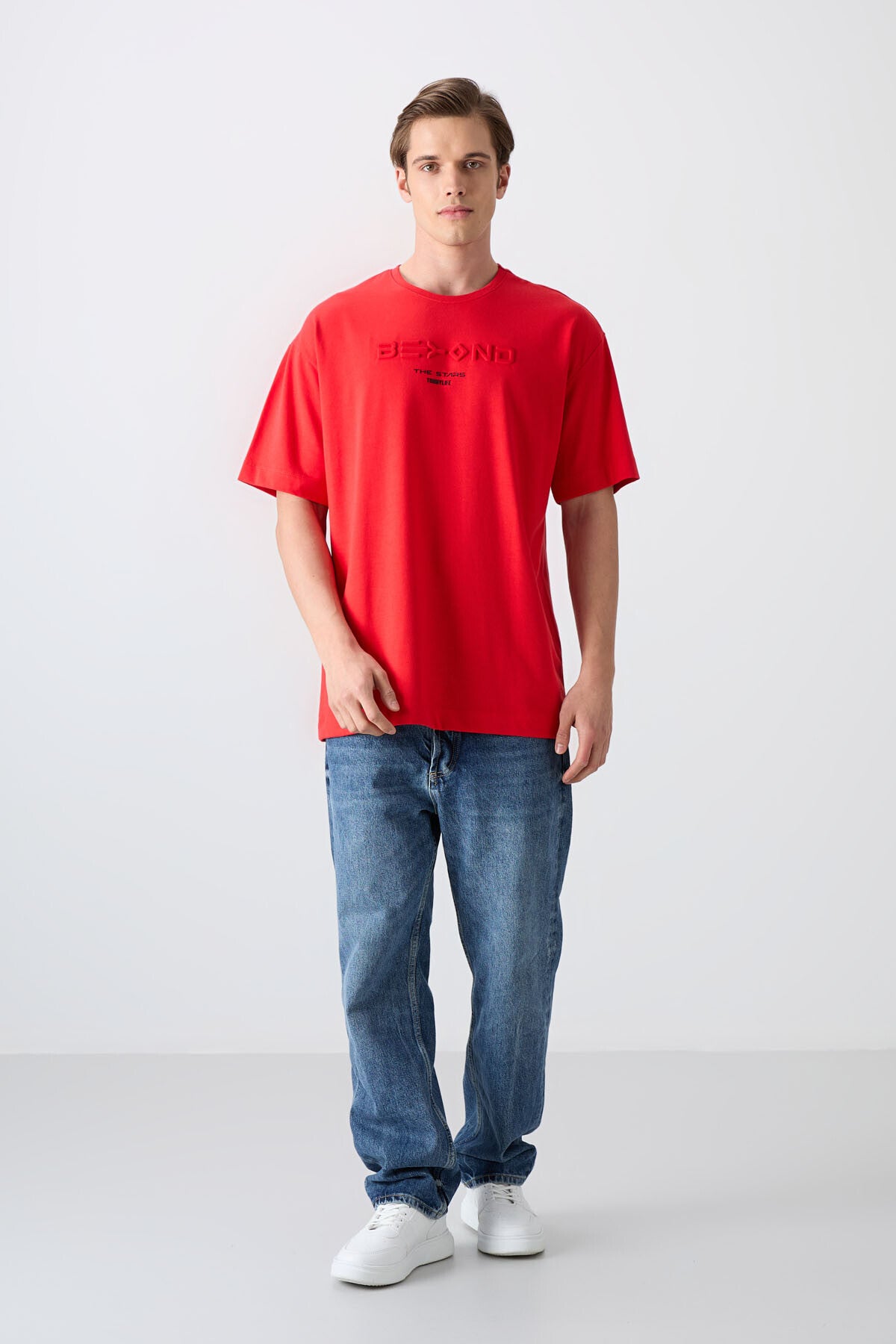 Fiesta Cotton Thick Soft Textured Oversize Fit Printed Men's T-Shirt - 88328