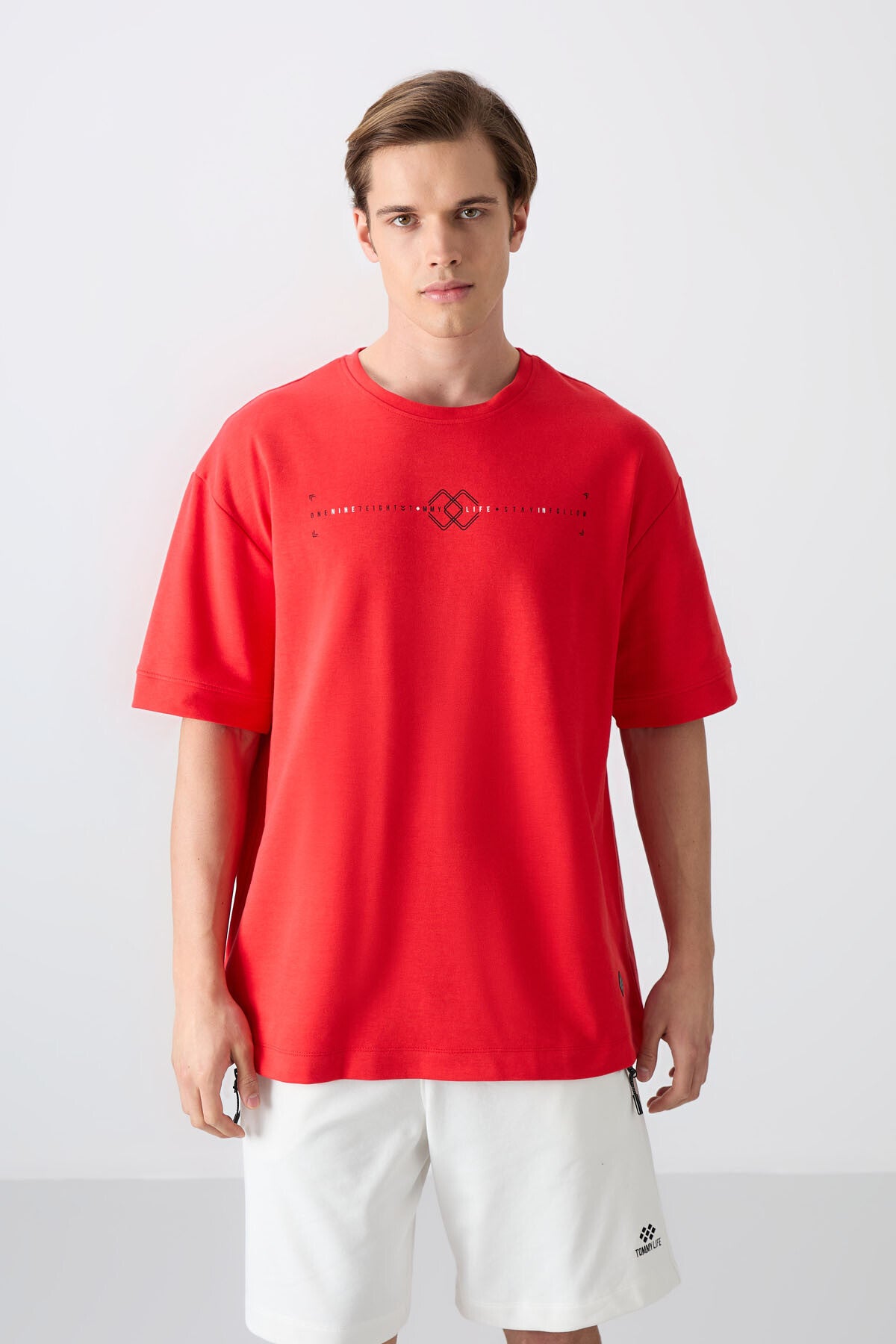 Fiesta Cotton Thick Soft Textured Oversize Fit Printed Men's T-Shirt - 88323