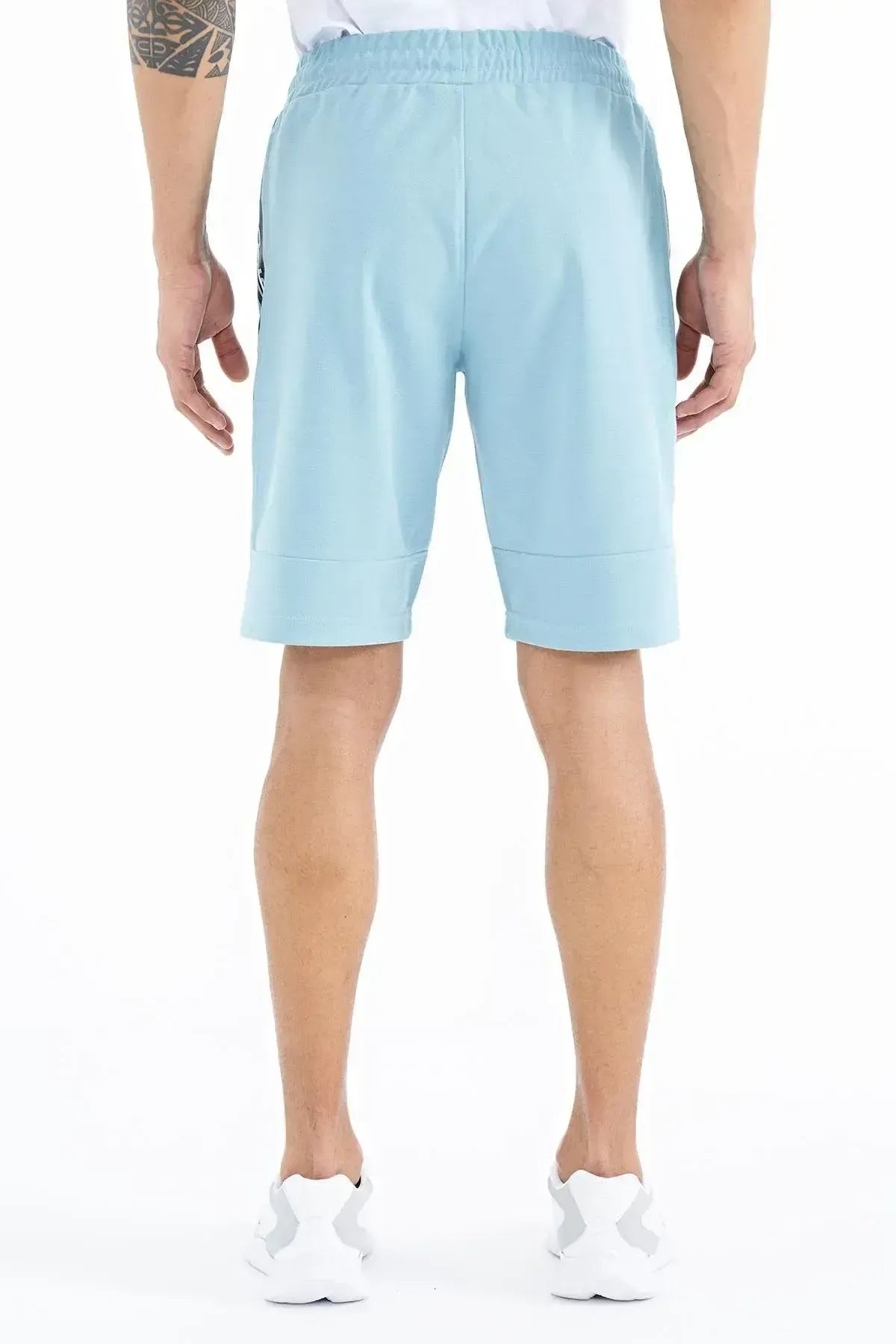 Clive Light Blue Standard Fit Men's Shorts - 81249