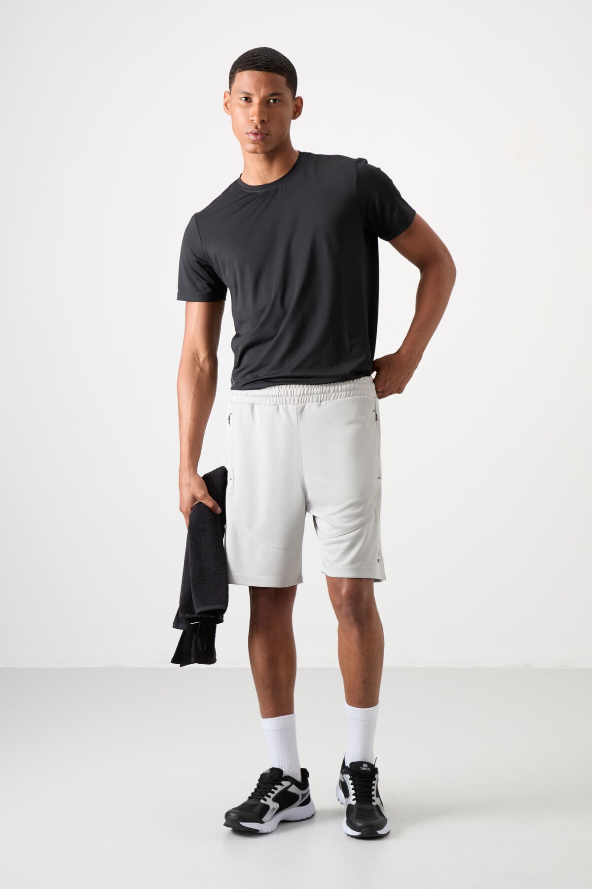 Stone Polyester Thick Soft Comfort Fit Men's Shorts - 81271