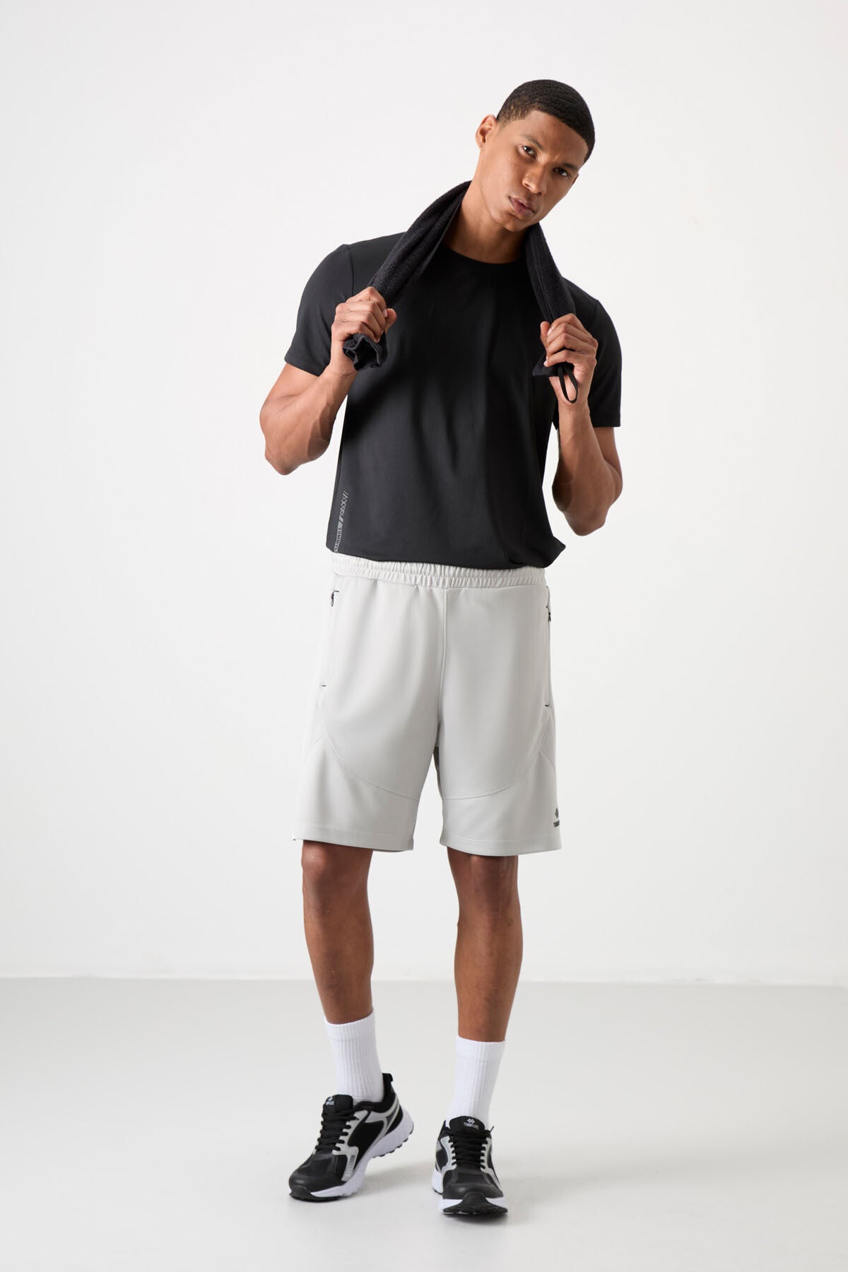 Stone Polyester Thick Soft Comfort Fit Men's Shorts - 81271