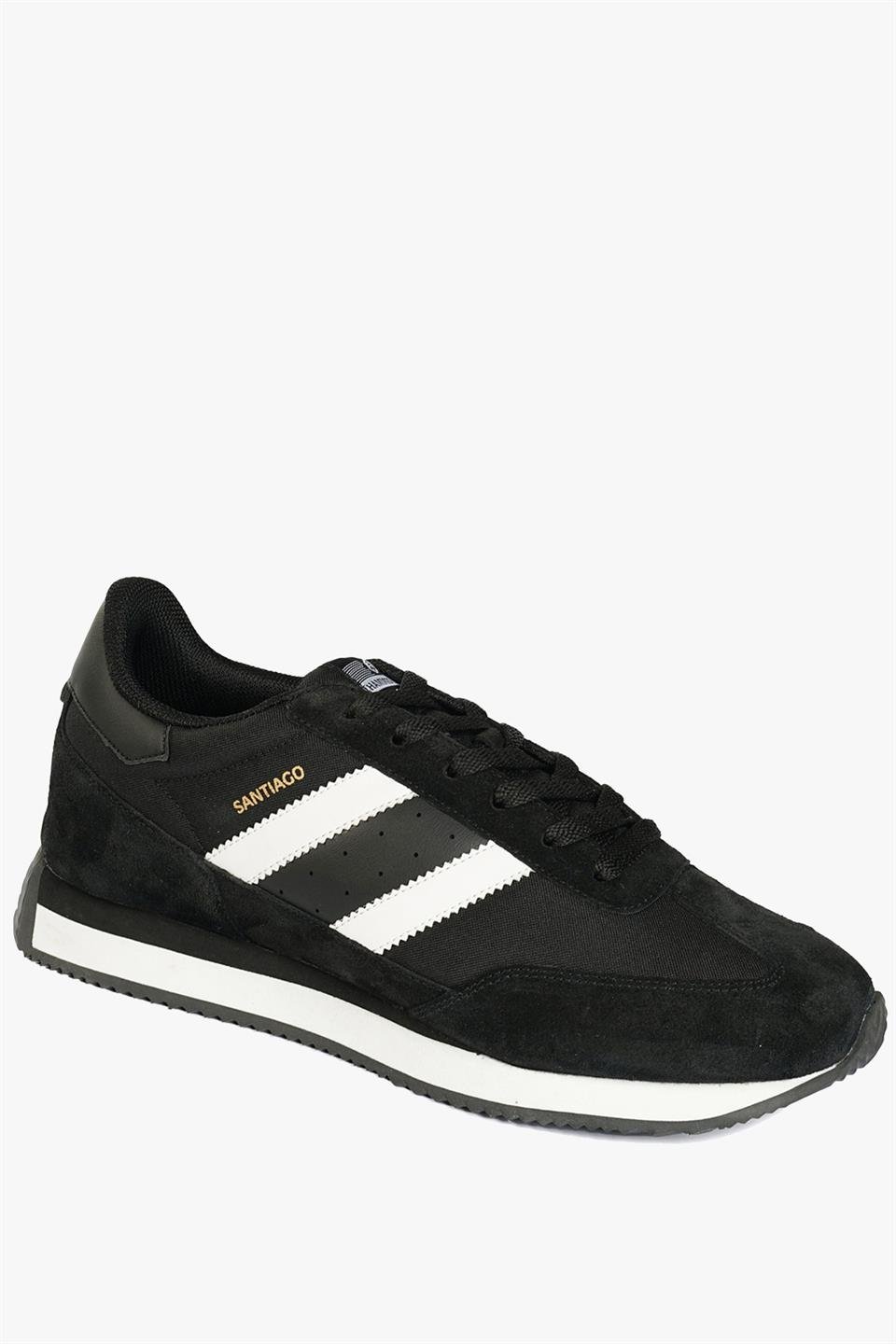 Santiago Black And White Men's Sports Shoes