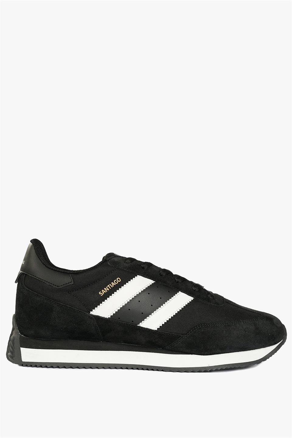 Santiago Black And White Men's Sports Shoes