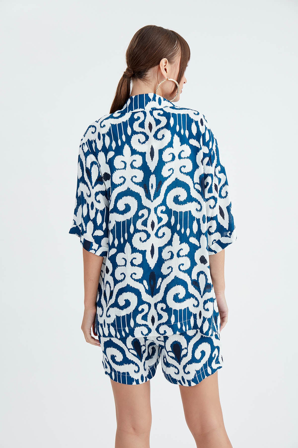 ETHNIC PATTERN LOOSE JACKET