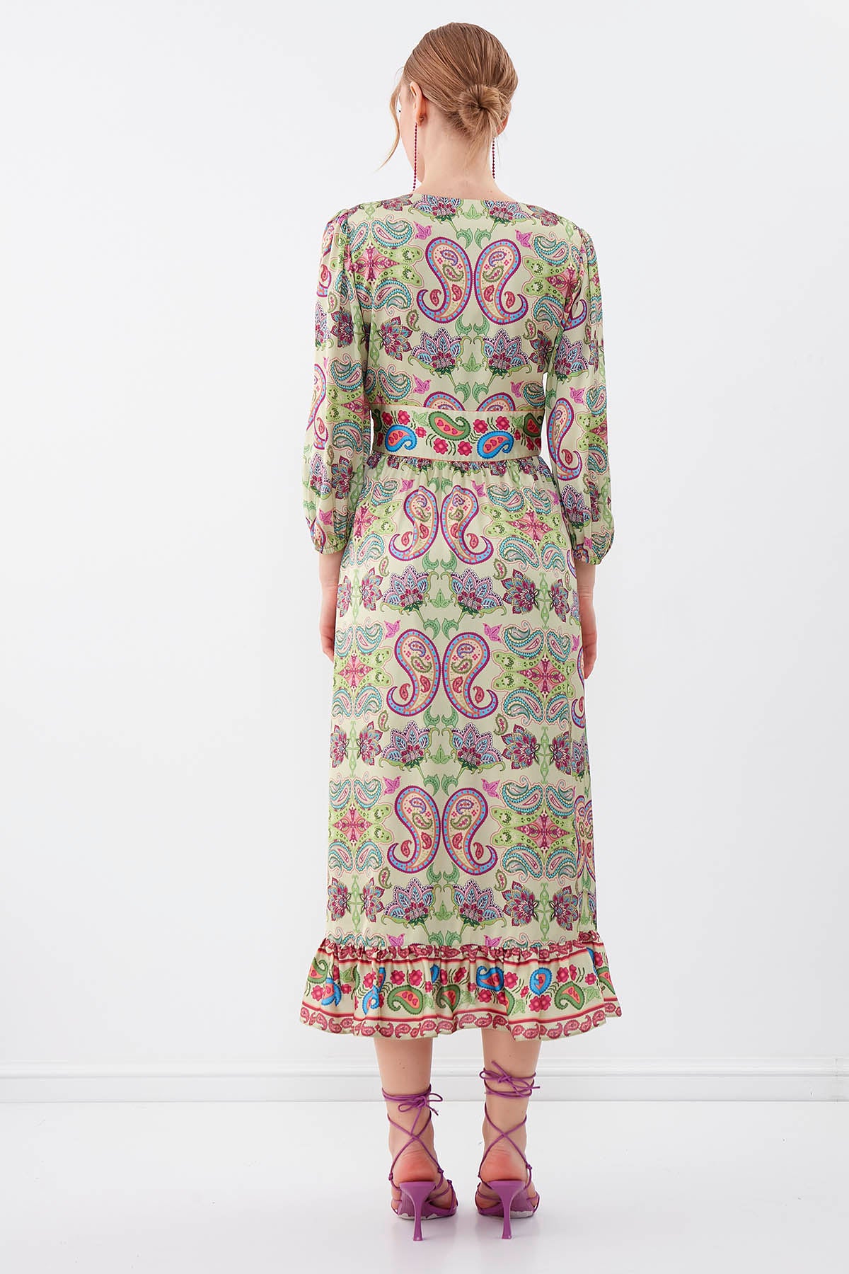 ETHNIC PATTERN LONG DRESS