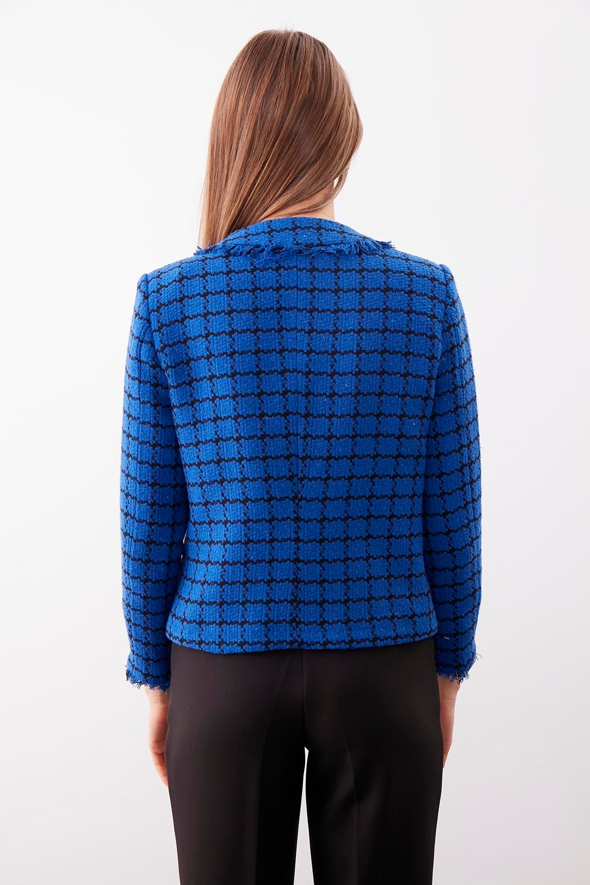 GOLD BUTTON PATTERNED CLASSY JACKET