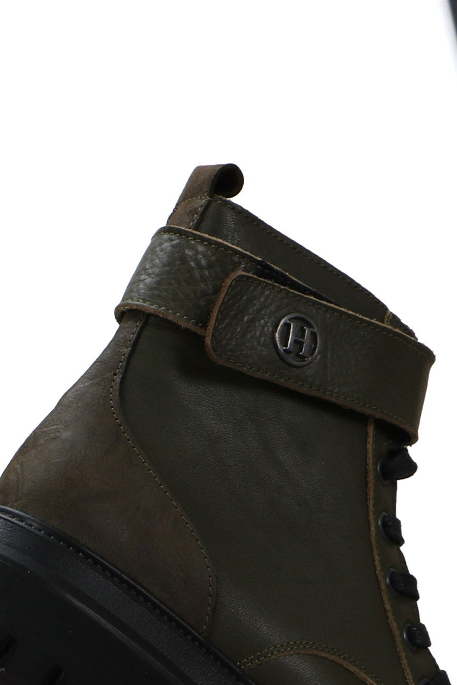 Cate Genuine Leather Khaki Antic Outdoor Female Boots