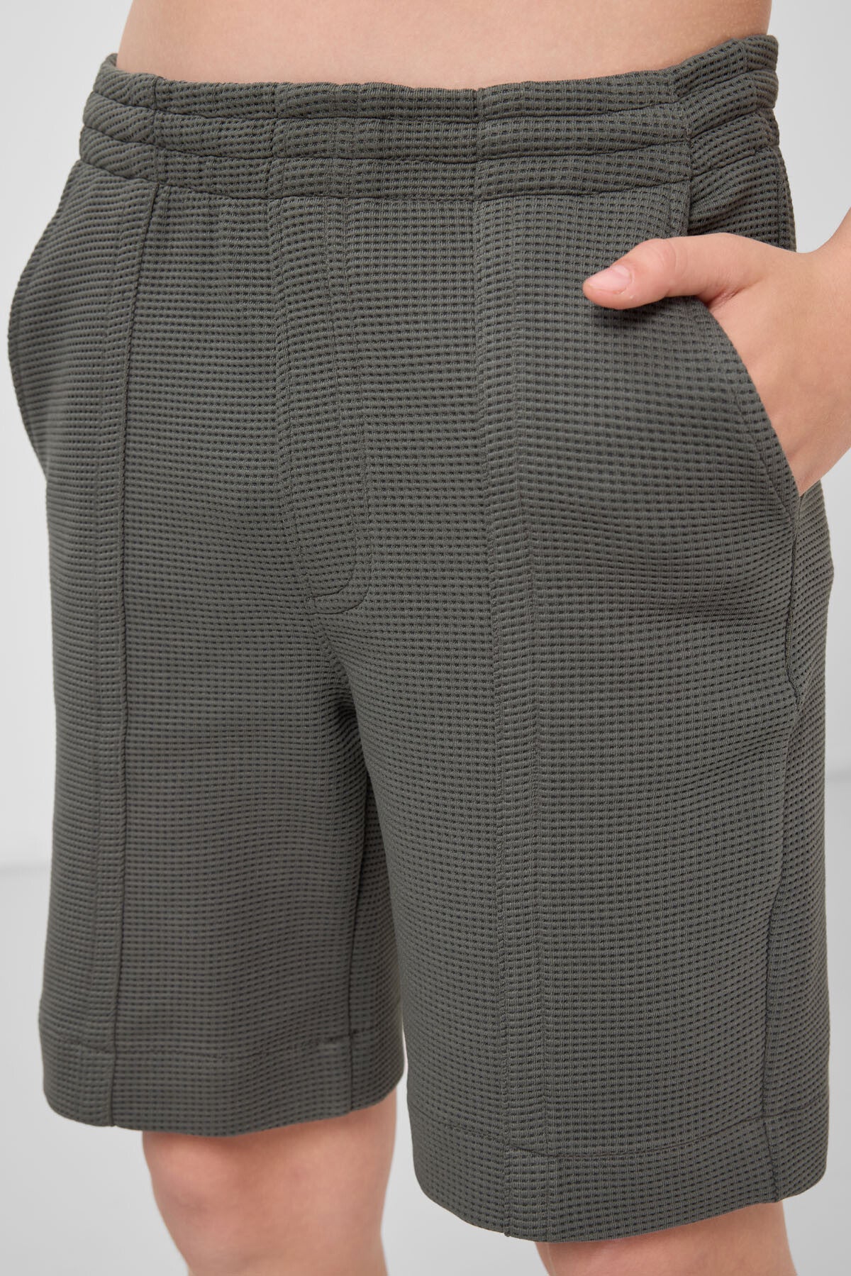 Cotton Khaki Soft-Woven Standard Fit Basic Boys Shorts - 11289