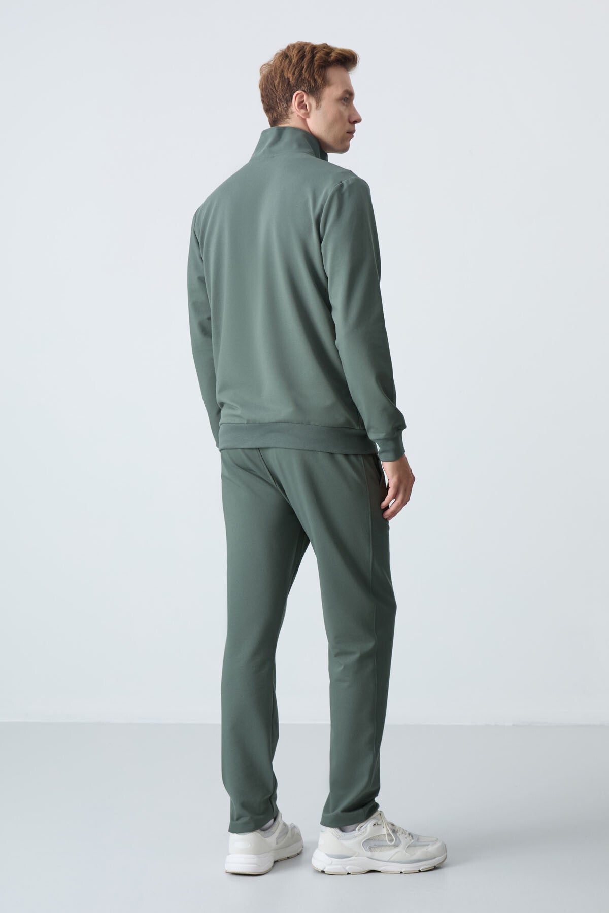 Cotton Thick Soft Textured Comfort Fit Basic Men's Tracksuit Set - 85260