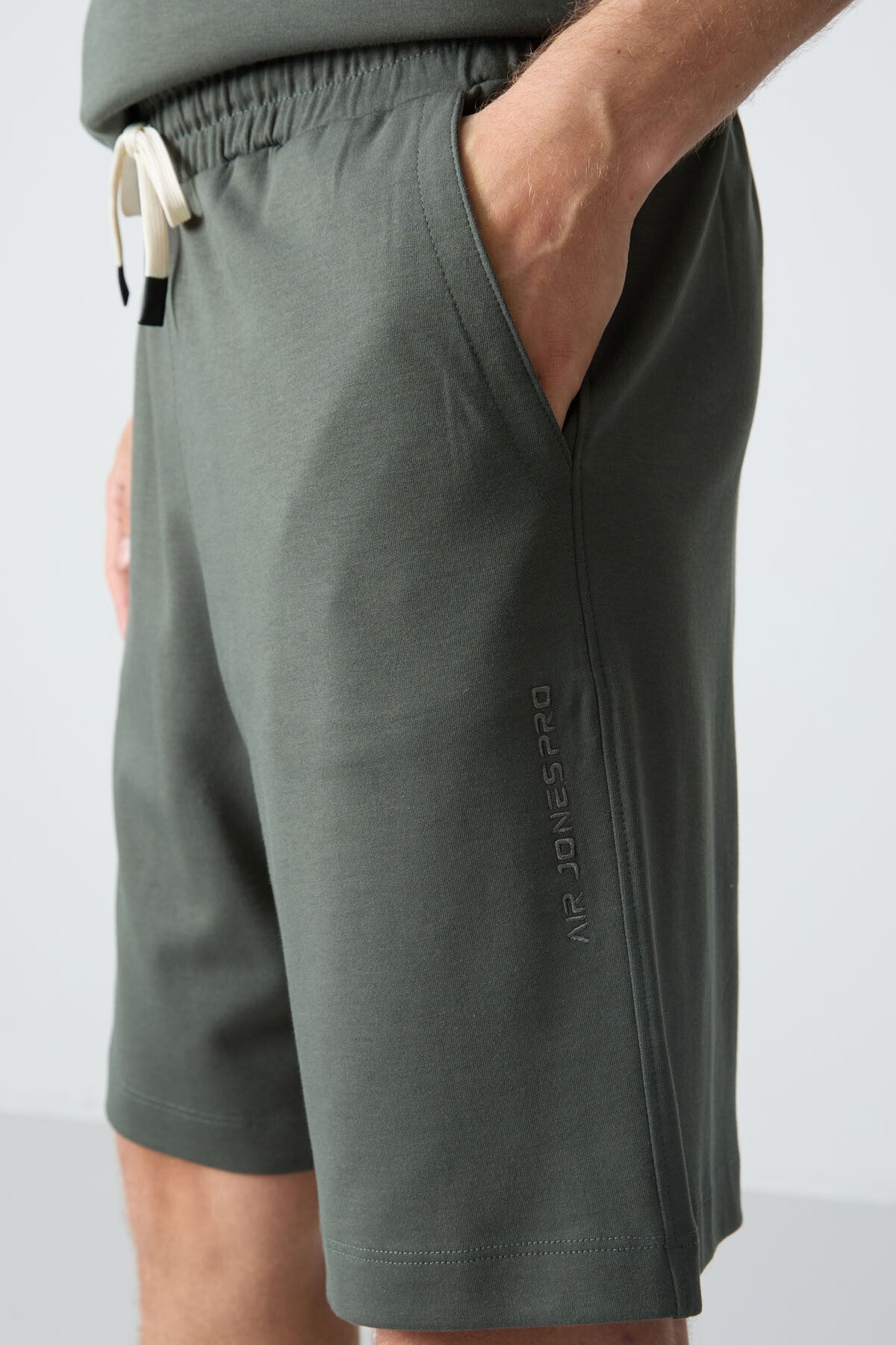 Cotton Thick Soft Textured Oversize Fit Basic Men's Shorts Set - 85257