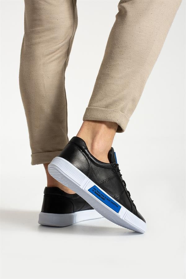 Basel Genuine Leather Black Tuscan Men's Everyday Shoes