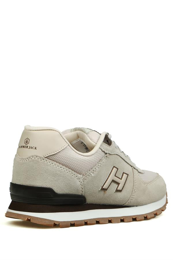 Peruvian Genuine Leather Beige Women's Sports Shoes