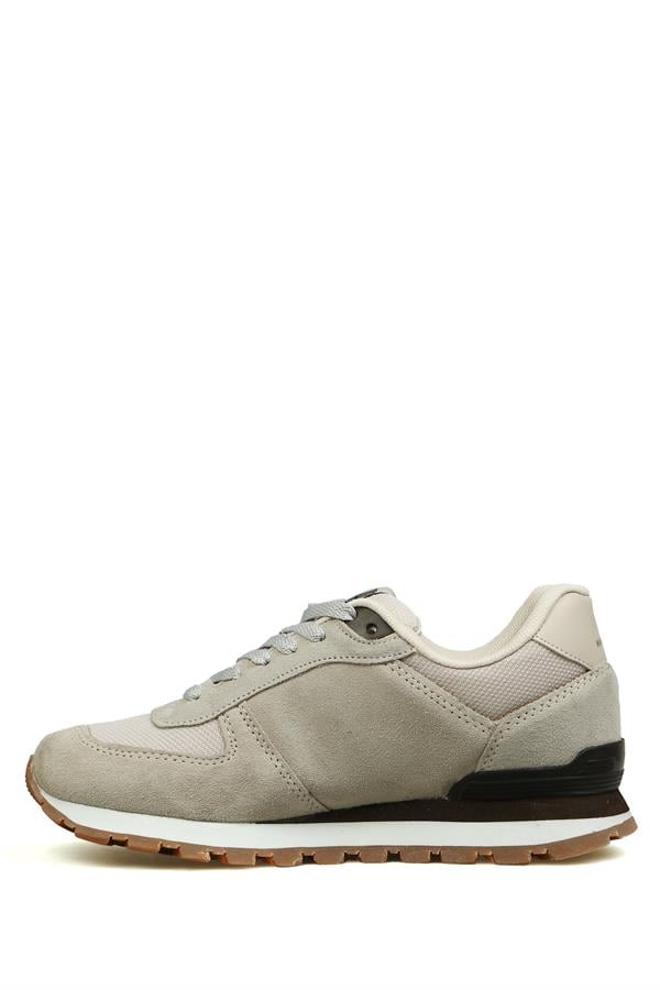 Peruvian Genuine Leather Beige Women's Sports Shoes