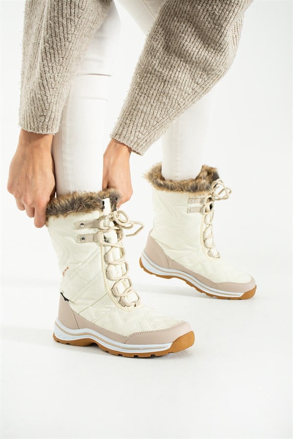 Waterproof Beige Outdoor Women's Boots