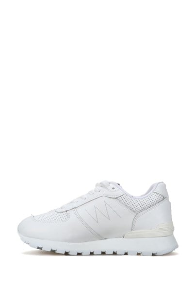 Peruvian Genuine Leather White Women's Sports Shoes