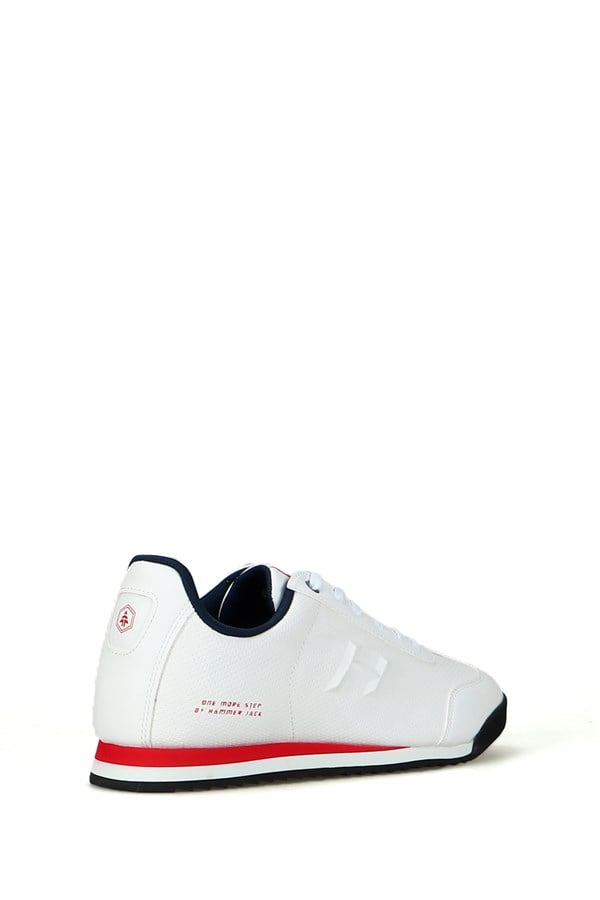 White Red Men's Athletic Shoes