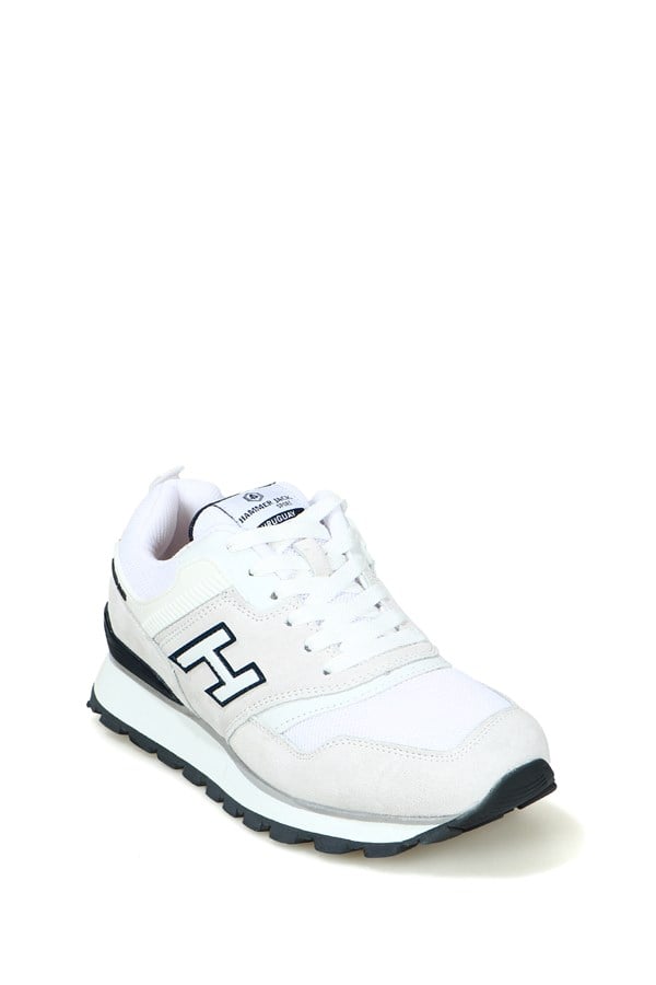 Uruguay True Leather White Purple Lacivert Sports Shoes For Women