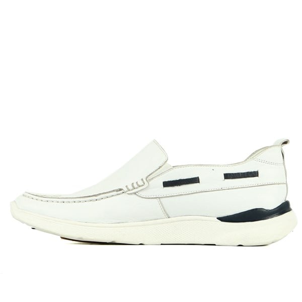 Flam Leather Flam White/Navy Toscana Men's Casual Footwear