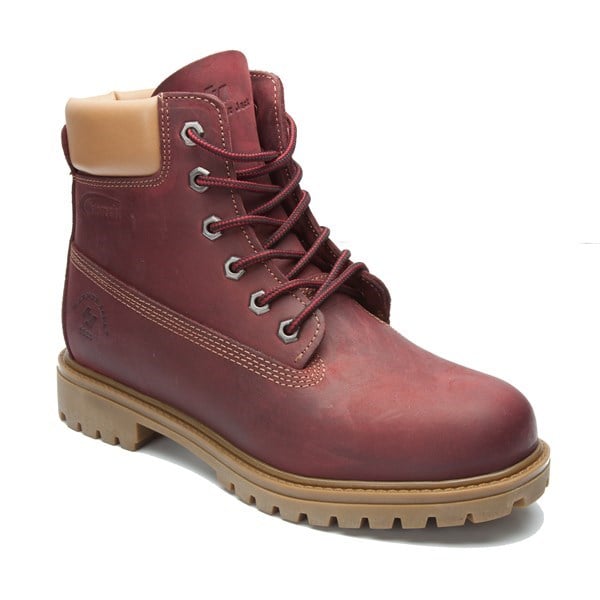 Genuine Leather Maroon Men's Boots