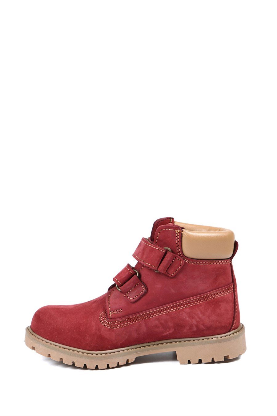 Genuine Leather Maroon Children's Shoes