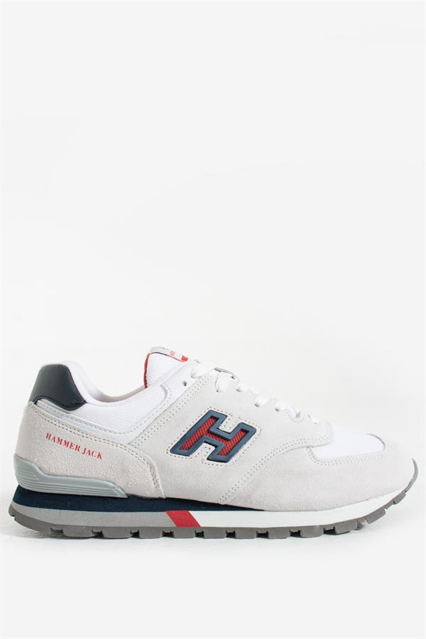 Chile Genuine Leather White Lacy Red Men's Sports Shoes
