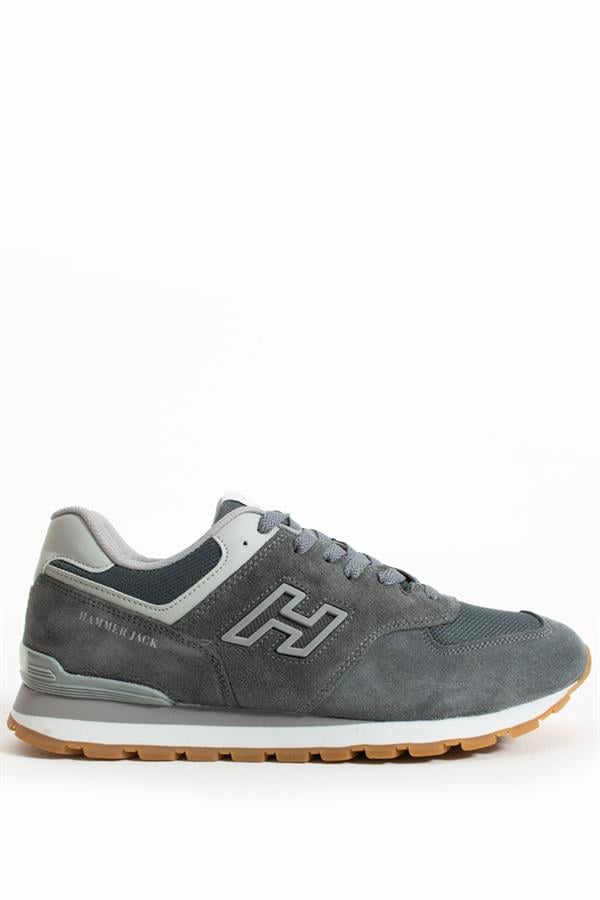 Chile Genuine Leather Meet Grey Crepe Men's Athletic Shoes