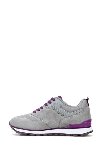 Uruguay Genuine Leather Cement Purple Women's Sports Shoes