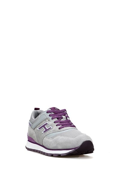 Uruguay Genuine Leather Cement Purple Women's Sports Shoes