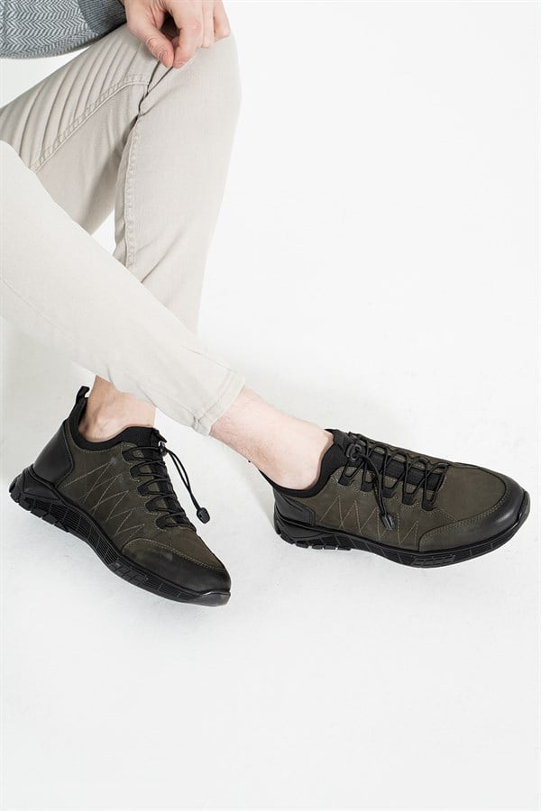 Arturo Genuine Leather Grey Outdoor Men's Shoes