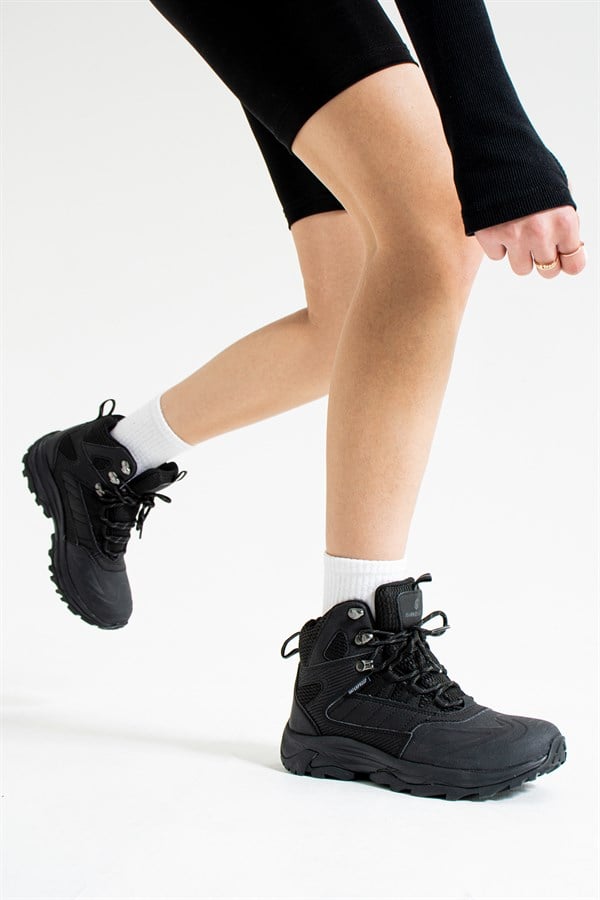 Waterproof Black Outdoor Women's Boots