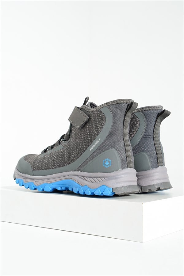 Waterproof Grey Blue Outdoor Boots
