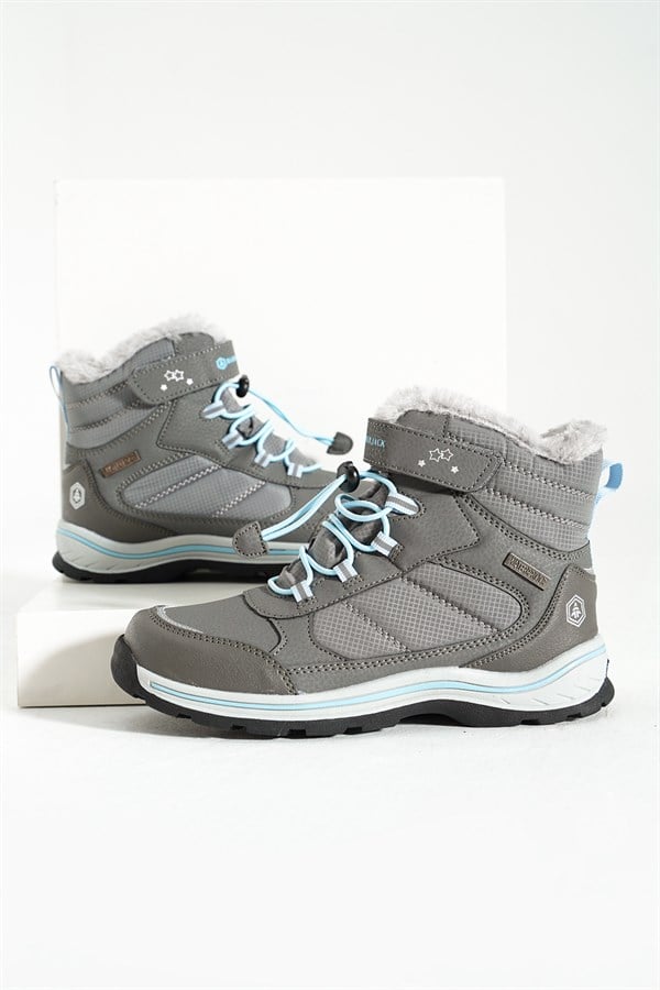 Moreno Waterproof Grey Outdoor Kids Boots