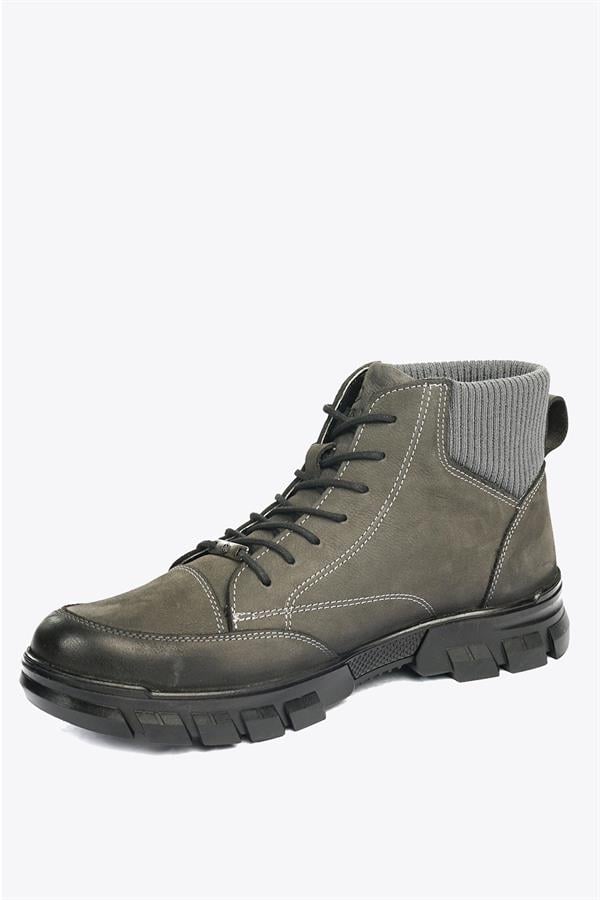 Joven Genuine Leather Grey Outdoor Men's Boots