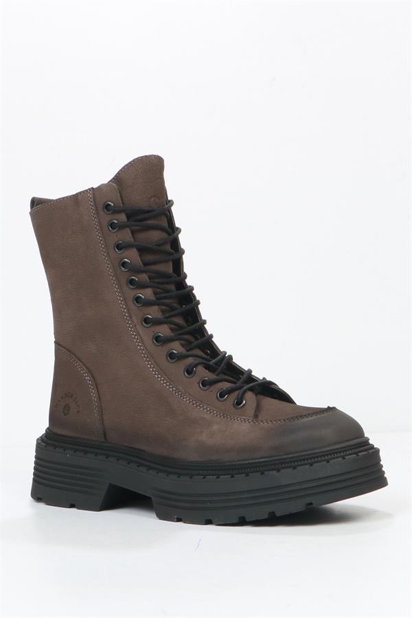 Loberia Genuine Leather Grey Women's Boots