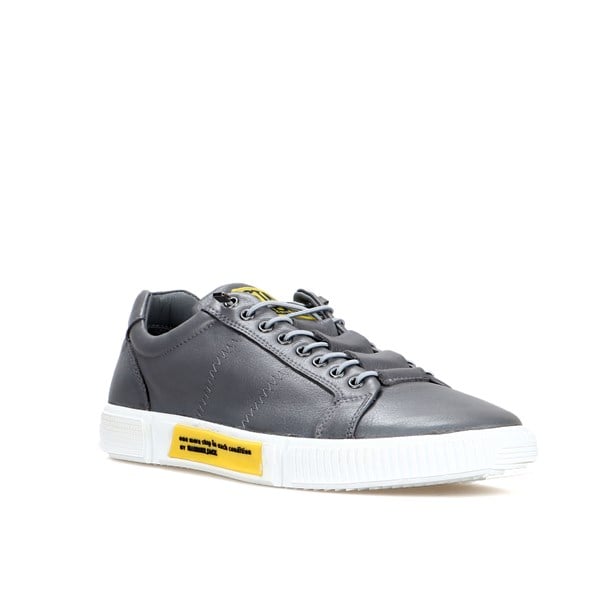 Basel Genuine Leather Grey Tuscan Men's Casual Shoes
