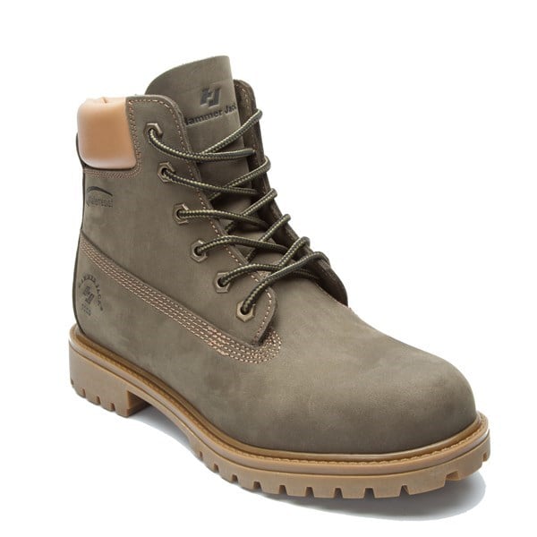 Genuine Leather Khaki Men's Boots