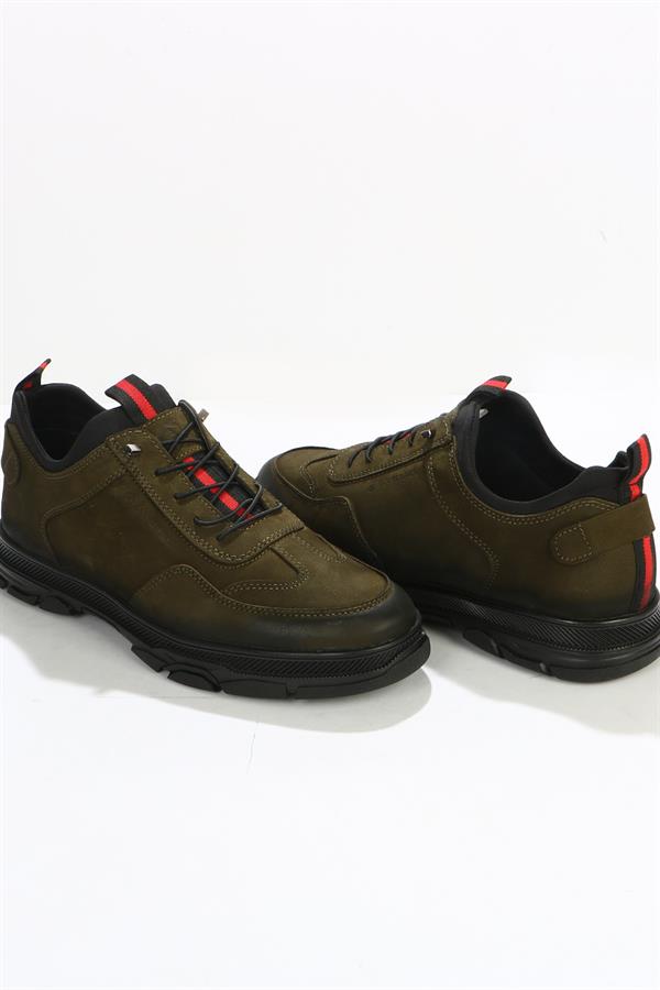 Bragado Real Leather khaki Torje Men's Shoes