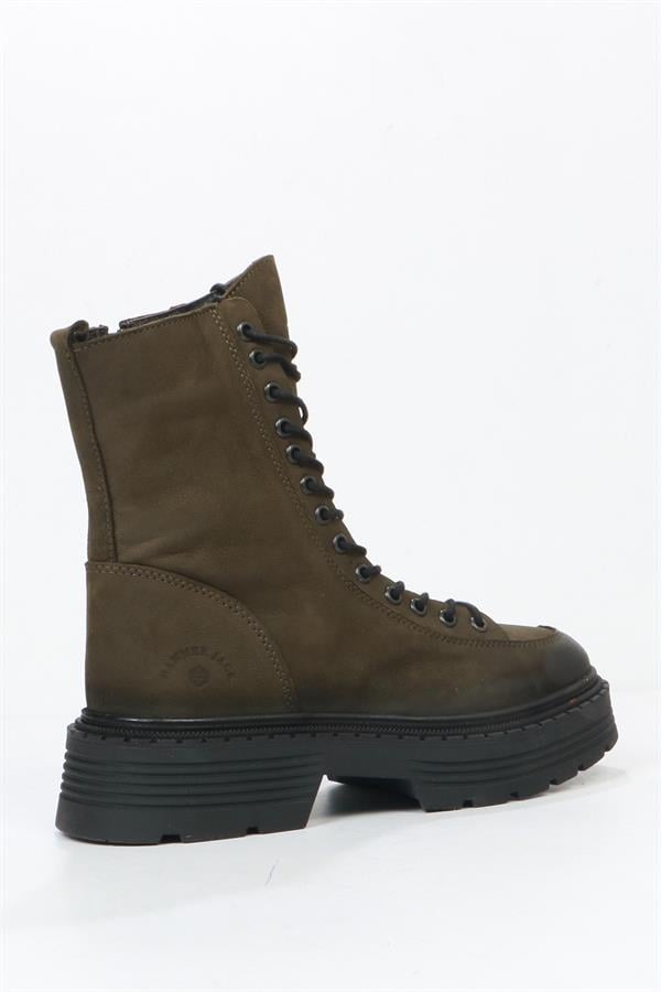 Loberia Leather Kaki Women's Boots