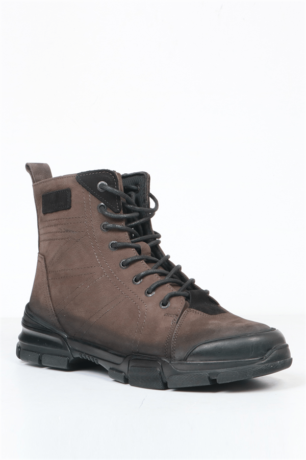 Bonn Genuine Leather Gray Outdoor Boots
