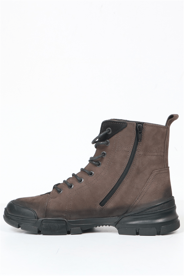 Bonn Genuine Leather Gray Outdoor Boots